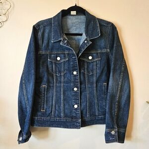 J.Crew Medium Dark Blue Denim Jacket – Classic & Timeless